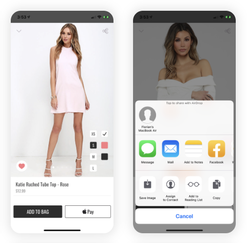 ecommerce app features