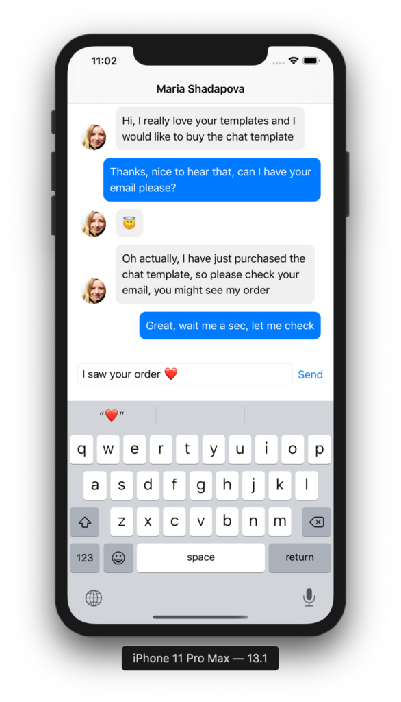 final chat app result