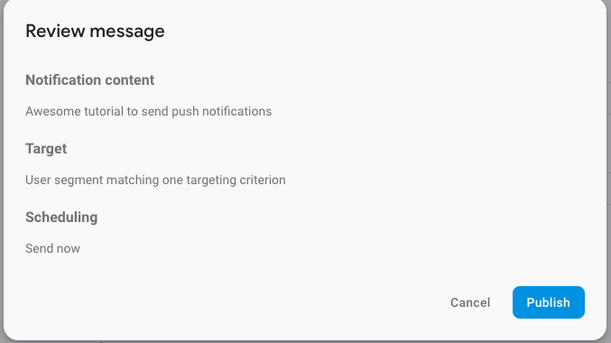 Enable Push Notification in Firebase Cloud Messaging Console