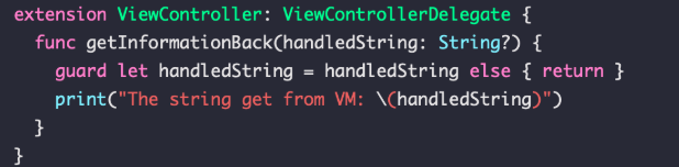 Sending data from View Controller to View Model