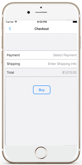 ecommerce ios app template stripe payment checkout iphone