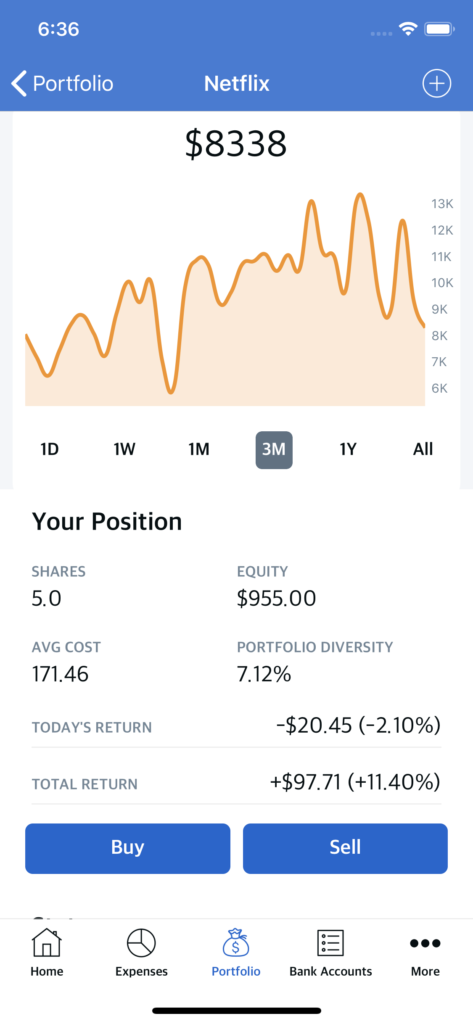 iOS stock trading app template