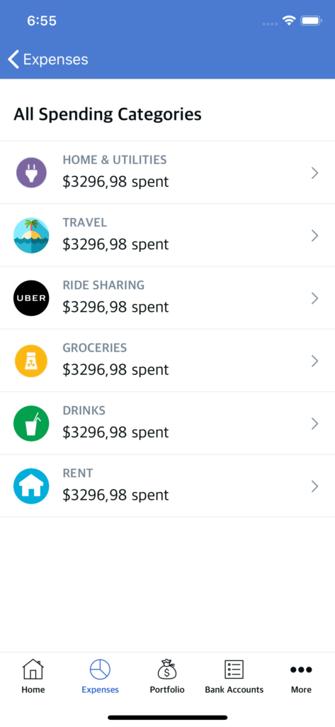 expense planner app template