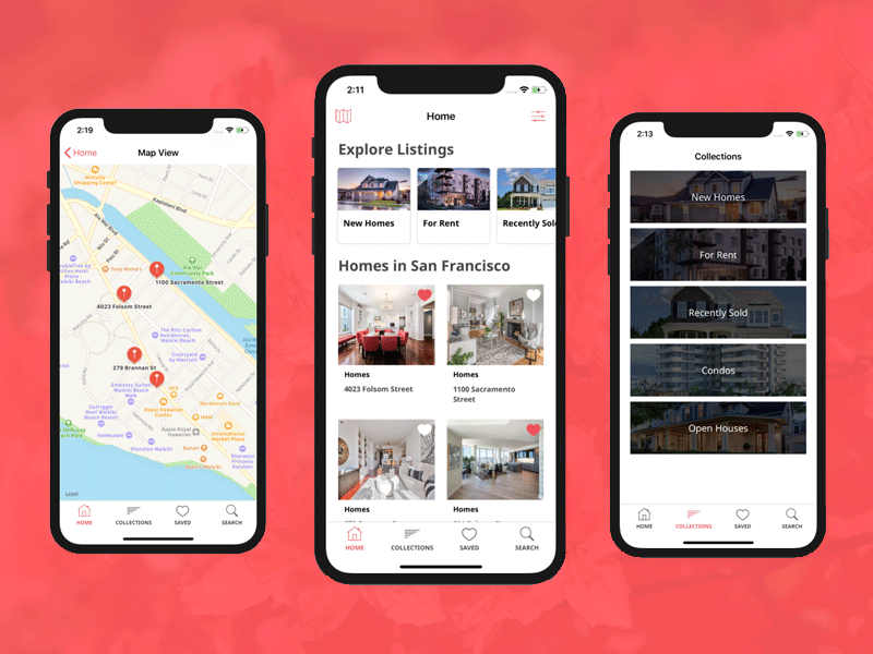 Real Estate iPhone App Template Download iOS source code