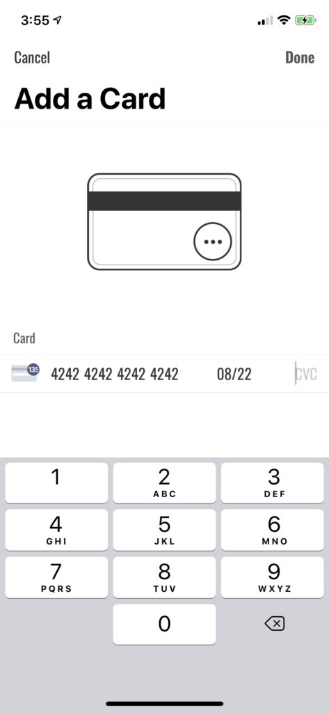 card payment shopify