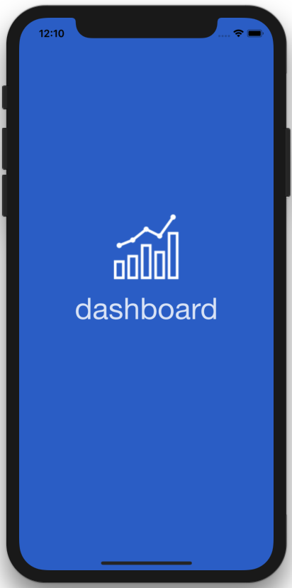 dashboard ios app template launch screen swift iphone