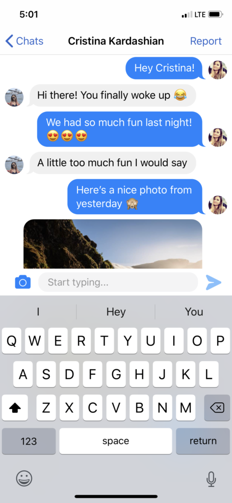 messenger app swift