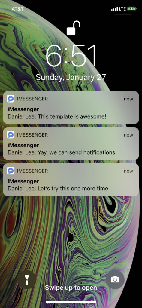 chat push notifications firebase