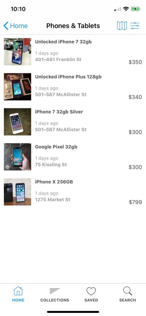 classifieds marketplace ios app template backend listings
