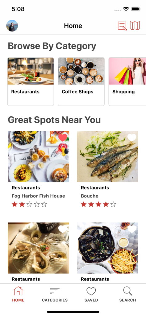 shop locator iOS app template app design swift backend yelp clone foursquare