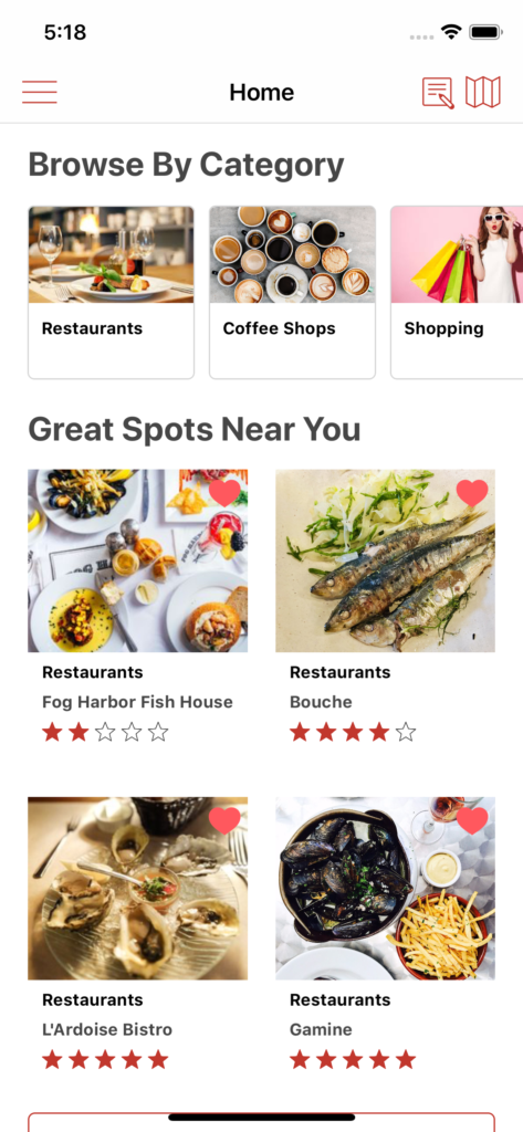 store locator iOS app template app design swift backend yelp clone foursquare