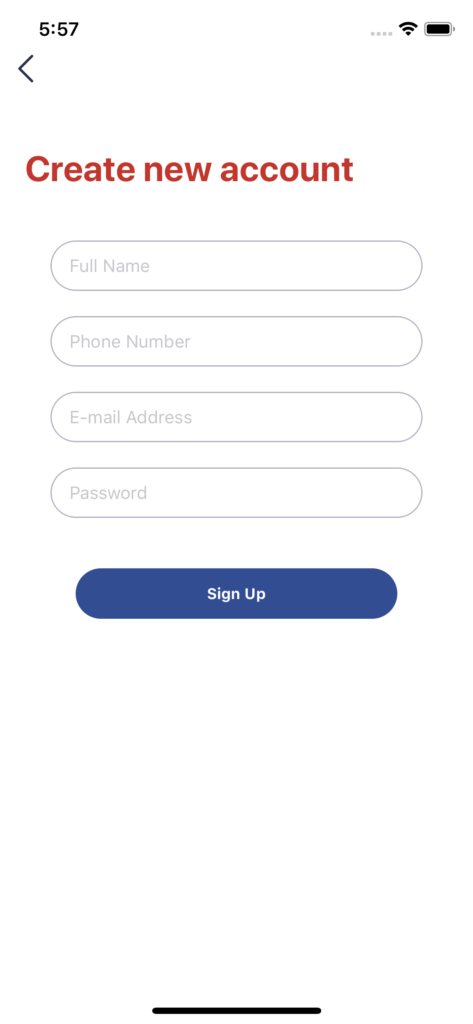 yelp clone app ios sign up registration swift