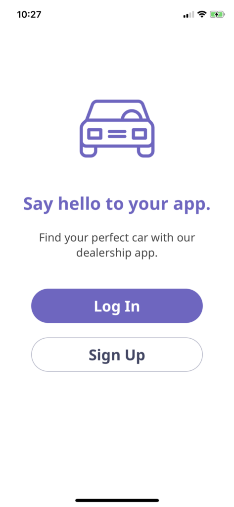 car dealership app builder