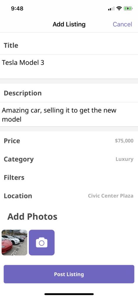 car rental app template