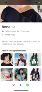 dating profile iOS