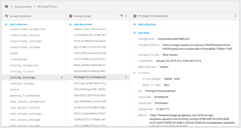 ios property management firebase