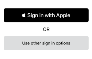 apple sign in button